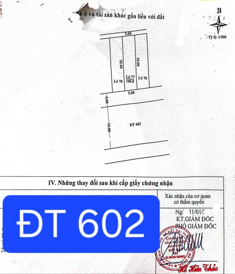 Bán đất đường 15m - ĐT602 - Hòa Ninh - cách chợ 200m